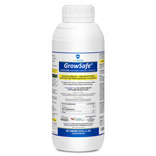 AgroMagen®, GrowSafe™ Bio-Pesticide, Organic Natural Miticide, Fungicide & Insecticide (1 Liter)