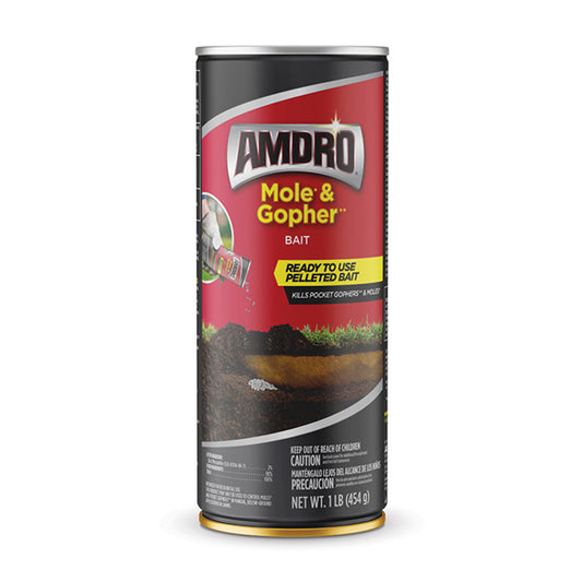 AMDRO® Mole and Gopher Killer Bait, Ready-To-Use For Lawns (1 lb.)