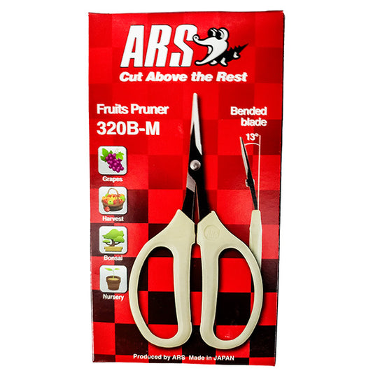 ARS®, 6" Pruning Scissors, Angled, Carbon Steel Blades