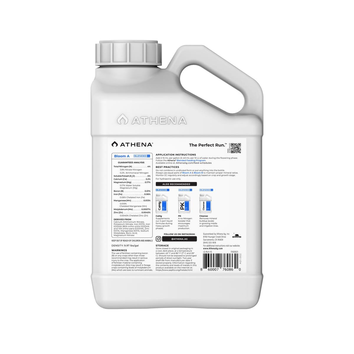 Athena Bloom A, Blended, 1 Gallon