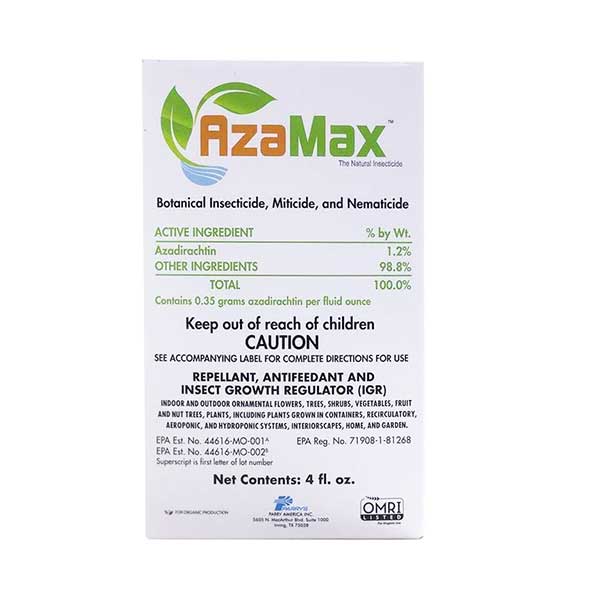 AzaMax™ Botanical Insecticide, Miticide, & Nematicide (4 oz.)