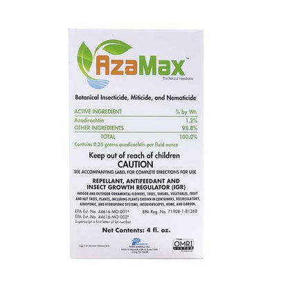 AzaMax™ Botanical Insecticide, Miticide, & Nematicide Concentrate (4 Ounce)