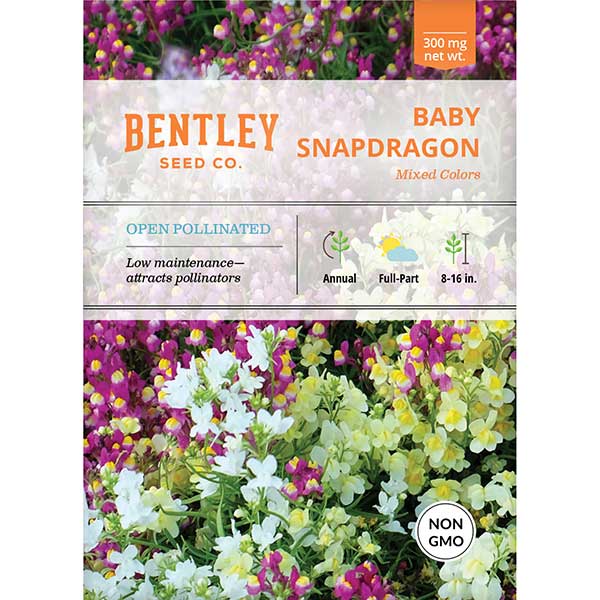 Bentley Seed Co., Baby Snapdragon, Seed Packet