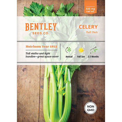 Bentley Seed Co., Celery, Tall Utah Seed Packet