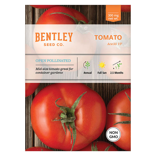 Bentley Seed Co., Ace 55 VF, Tomato, Seed Packet (300 mg net wt.)