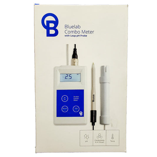 Bluelab® Combo Meter with Leap pH Probe, 3-in-1 Portable Handheld Meter for Soil & Solutions