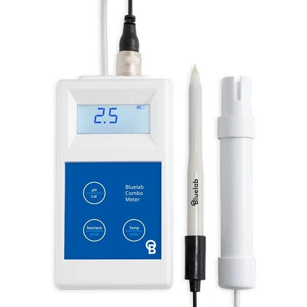 Bluelab® Combo Meter with Leap pH Probe, 3-in-1 Portable Handheld Meter for Soil & Solutions