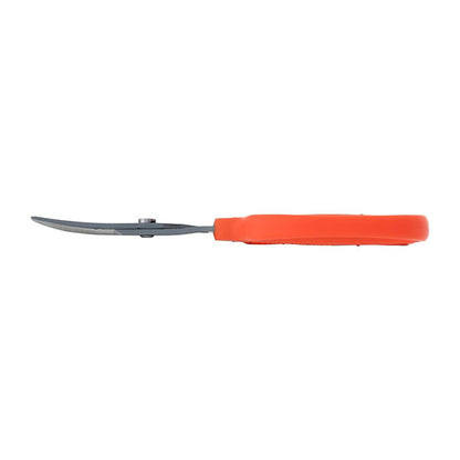 Chikamasa®, Pruning Scissors, Curved Non-Stick Stainless Steel Blades, 35mm, Orange Soft Grip Handles