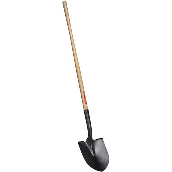 Corona® Round Point Shovel with 48" Wood Handle (15 Gauge)