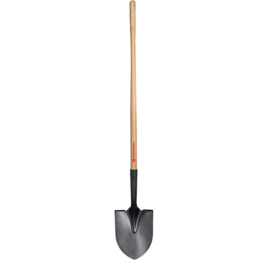 Corona® Round Point Shovel with 48" Wood Handle (15 Gauge)