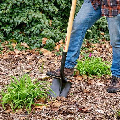 Corona® Round Point Shovel with 48" Wood Handle (15 Gauge)