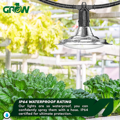 grow lights for greenhouse plants Grow1®, Expandable Greenhouse String Lights, 48 Bulbs (100 ft.) – Perris Hydroponics
