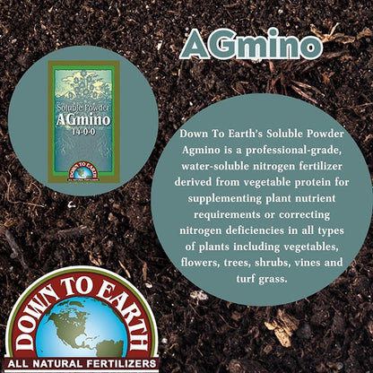 Down To Earth™, Agmino Powder, 14-0-0, Water Soluble Fertilizer (5 lbs.)