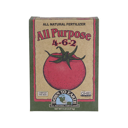 Down To Earth™, All Purpose 4-6-2, Tomato & Vegetable Mix, All Natural Fertilizer, Blended (5 LBS.)