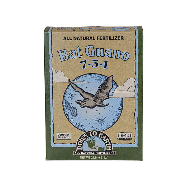 Down To Earth™, Bat Guano 7-3-1, All Natural Fertilizer, Single Ingredient (2 LBS.)