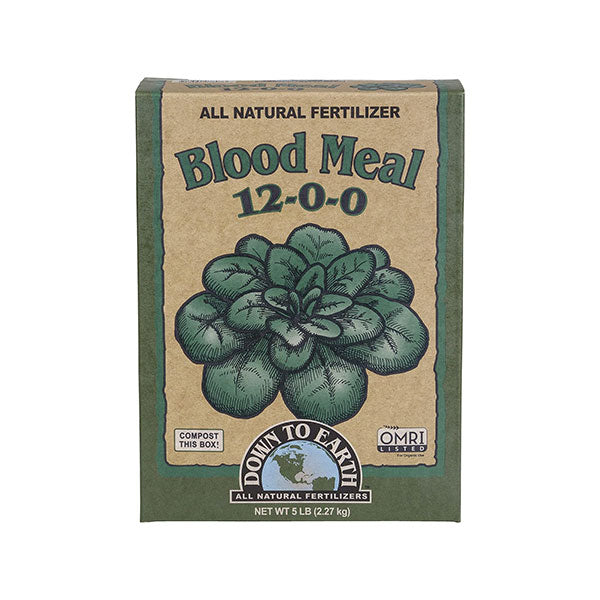 Down to Earth™, Blood Meal 12-0-0, All Natural Fertilizer, Single Ingredient (5 LBS.)