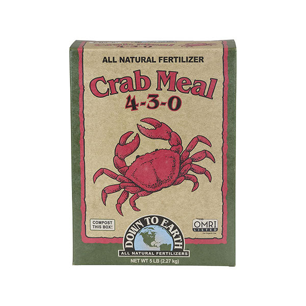 Down To Earth™, Crab Meal 4-3-0, All Natural Fertilizer, Single Ingredient (5 LBS.)