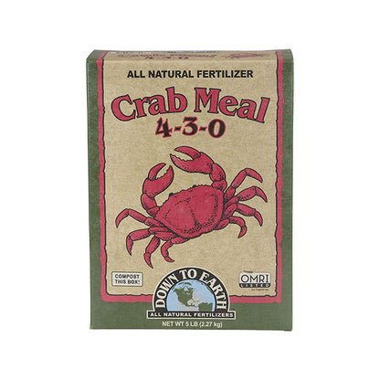 Down To Earth™, Crab Meal 4-3-0, All Natural Fertilizer, Single Ingredient (5 LBS.)