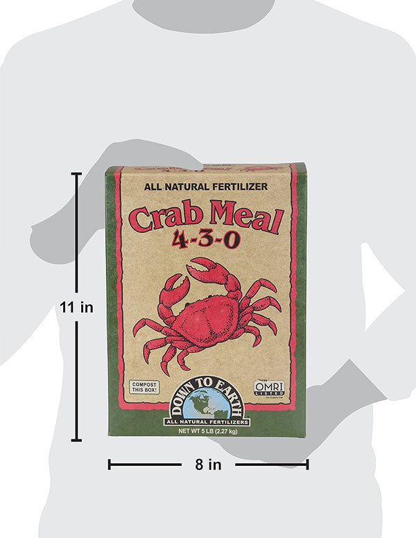 Down To Earth™, Crab Meal 4-3-0, All Natural Fertilizer, Single Ingredient (5 LBS.)