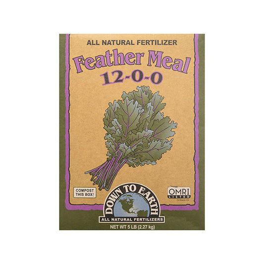 Down To Earth™, Feather Meal 12-0-0, All Natural Fertilizer, Single Ingredient (5 LBS.)