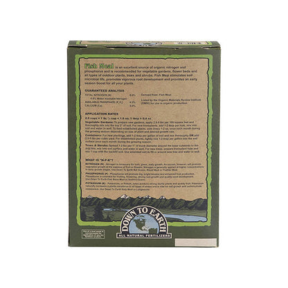 Down To Earth™, Fish Meal 8-6-0, All Natural Fertilizer, Single Ingredient (5 LBS.)
