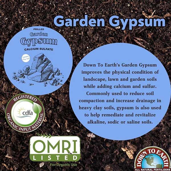 Down To Earth™, Garden Gypsum, Organic Garden Mineral Fertilizer (5 LBS.)