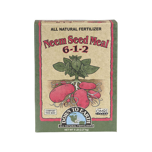 Down To Earth™, Neem Seed Meal 6-1-2, All Natural Fertilizer, Single Ingredient (5 LBS.)