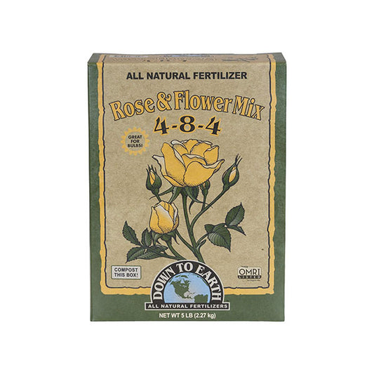 Down to Earth™, Rose & Flower Mix 4-8-4, All Natural Fertilizer, Blended (5 LBS.)