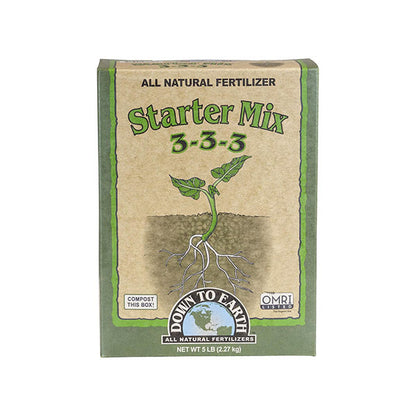 Down To Earth™, Starter Mix 3-3-3, All Natural Fertilizer (5 LBS.)