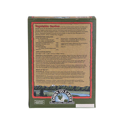 Down To Earth™, Vegetable Garden 4-4-4, All Natural Fertilizer, Blended (5 LBS.)