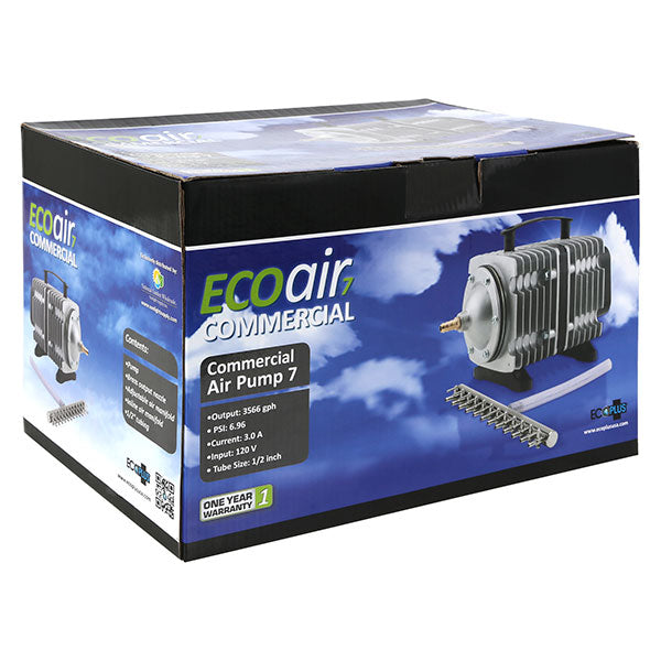 EcoPlus®, EcoAir 7, Commercial Air Pump, 200 Watt, Single Outlet (3566 GPH)