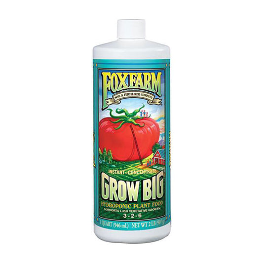 FoxFarm®, Grow Big®, Hydroponic Liquid Plant Food (1 Quart)