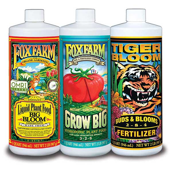 FoxFarm® Liquid Trio Pack - Hydroponics Formula (3-Pack Liquid Fertilizer Combo)