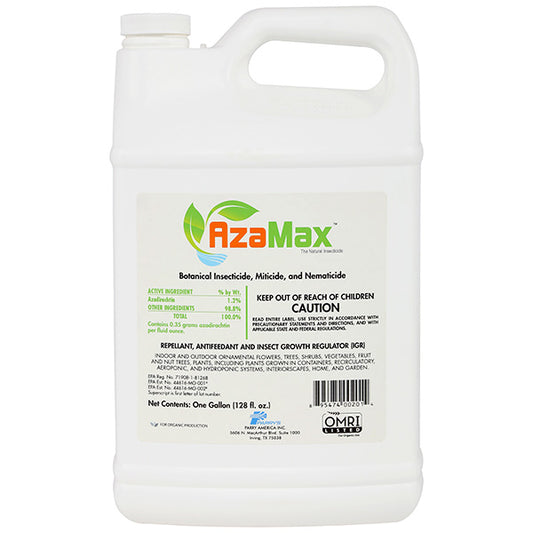 AzaMax™ Botanical Insecticide, Miticide, & Nematicide Concentrate (1 Gallon)