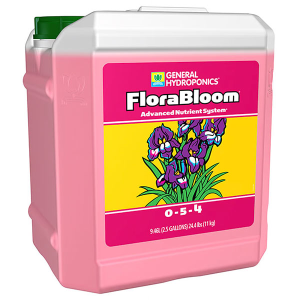 General Hydroponics®, FloraBloom®, 0-5-4, FloraSeries® Advanced Nutrient System (2.5 Gallon)