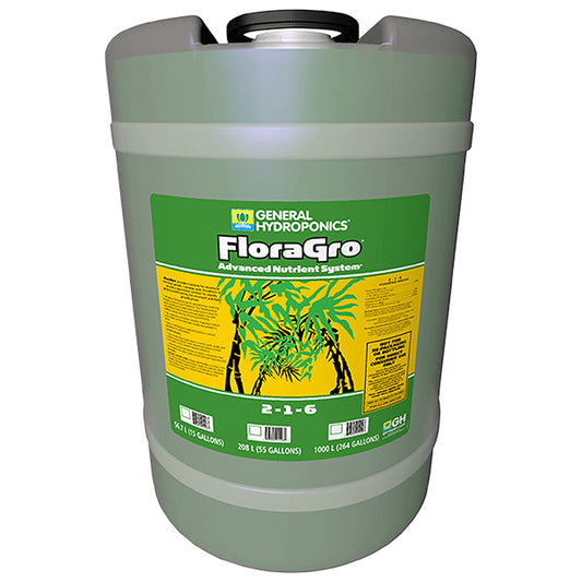 General Hydroponics®, FloraGro®, 2-1-6, FloraSeries® Advanced Nutrient System (15 Gallon)