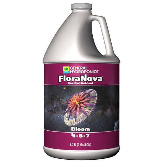 General Hydroponics®, FloraNova®, Bloom, 4-8-7, One-Part Nutrient (1 Gallon)