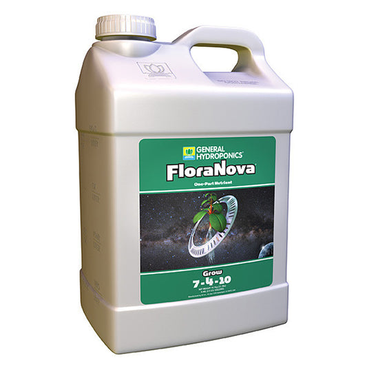 General Hydroponics®, FloraNova®, Grow, 7-4-10, One-Part Nutrient (2.5 Gallon)