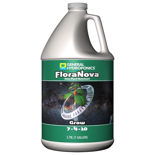 General Hydroponics®, FloraNova®, Grow, 7-4-10, One-Part Nutrient (1 Gallon)