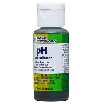 General Hydroponics®, pH Control Kit (includes pH up, pH down, and pH test indicators)