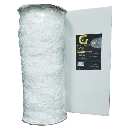 Gold Gene® Trellis Netting,  Soft Mesh Nylon, Bulk Roll (5' x 750' ft.)