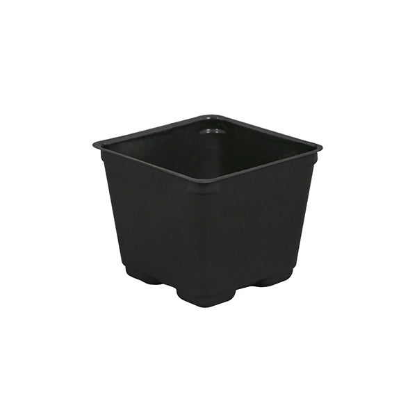 Gro Pro® 4" Square Black Plastic Pot
