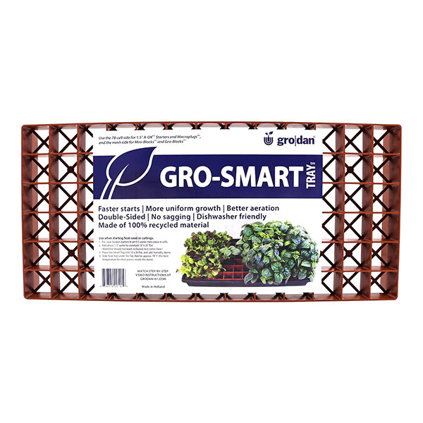 Grodan® Gro-Smart™ Tray, 78 Cell Starter Plug Tray, Terracotta – Perris ...