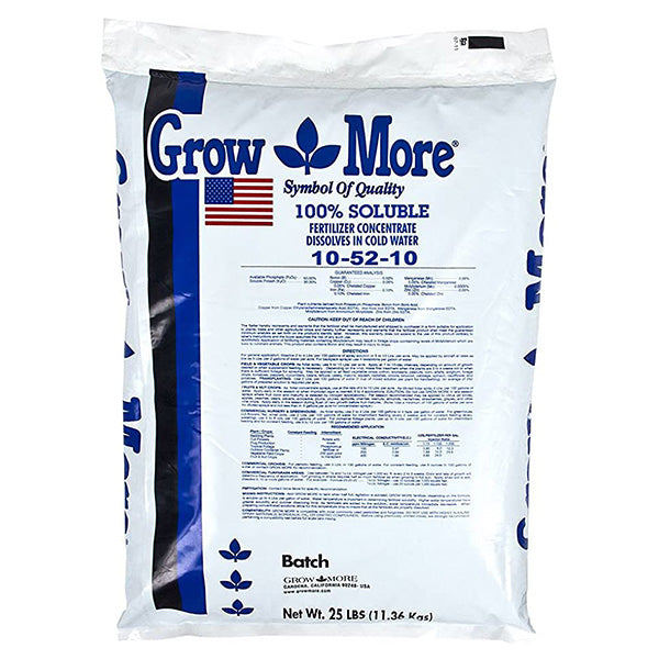 Grow More® 10-52-10 Water Soluble Fertilizer, High Phosphate Formula (25 lbs.)