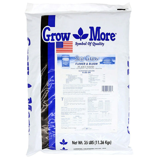 Grow More® Mendocino Sea Grow, Flower & Bloom, 4-26-26 (25 lbs.)