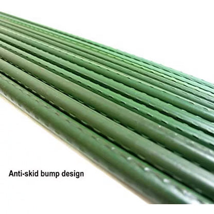 Grow1 5ft Steel Stake Plant Supports - Green 7/16" 20pcs - Image 3