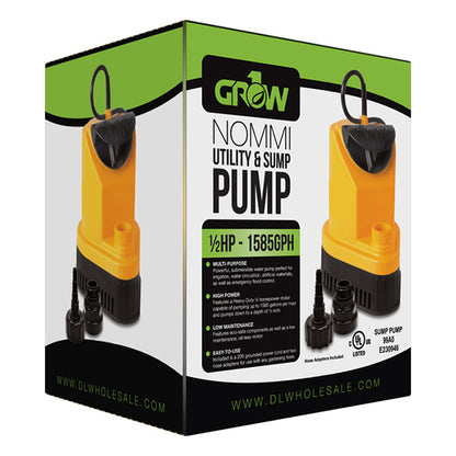 Grow1® Nommi Utility & Sump Pump (1585 GPH)