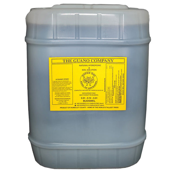 The Guano Company®, Budswel, 0.01-0.10-0.01, Soil Solution (5 Gallon)