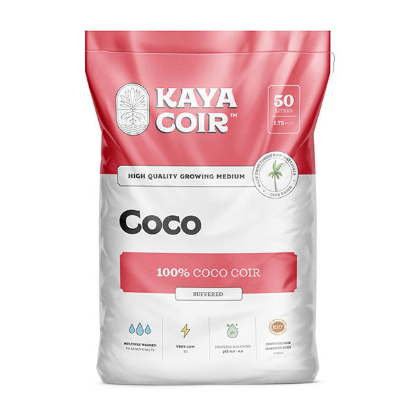 Kaya Coir® Coco, Buffered Coco Coir, 50L Bag (1.8 cu.ft.)