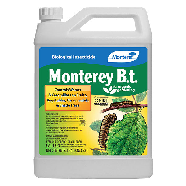 Monterey® B.t. Biological Insecticide, Liquid Concentrate (1 Gallon ...